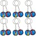 Produktbild NUOBESTY 12 Stücke Globus Schlüsselanhänger Taschenanhänger Schlüsselbund Geburtstag Geschenk für Kinder Jungen Mädchen Kindergeburtstag Party Mitgebsel Spielzeug