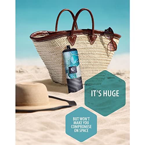 Venture 4Th Microfiber Beach Towel: Quick-Dry, Compact, Sand-Free, Absorbent, Sandproof And Lightweight - Perfect For Camping, Beach, And Roadtrips (Striped Turtle Design | 35X78 Inches) #TOP3