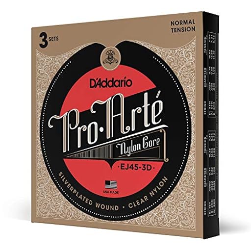 D´Addario Cuerdas Guitarra Española - EJ45-3D Pro-Arte, cuerdas de nailon para guitarra clásica, tensión normal, 3 juegos | Ya disponible en tu tienda friki favorita! En mundofriki.es! D´Addario Cuerdas Guitarra Española - EJ45-3D Pro-Arte, cuerdas de nailon para guitarra clásica, tensión normal, 3 juegos | Ya disponible en tu tienda friki favorita! En mundofriki.es!