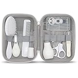 11pcs Trousse de Soin Bébé Accessoire de Soins De Bébé-Portable-Peigne,Pince à Ongles ect,...