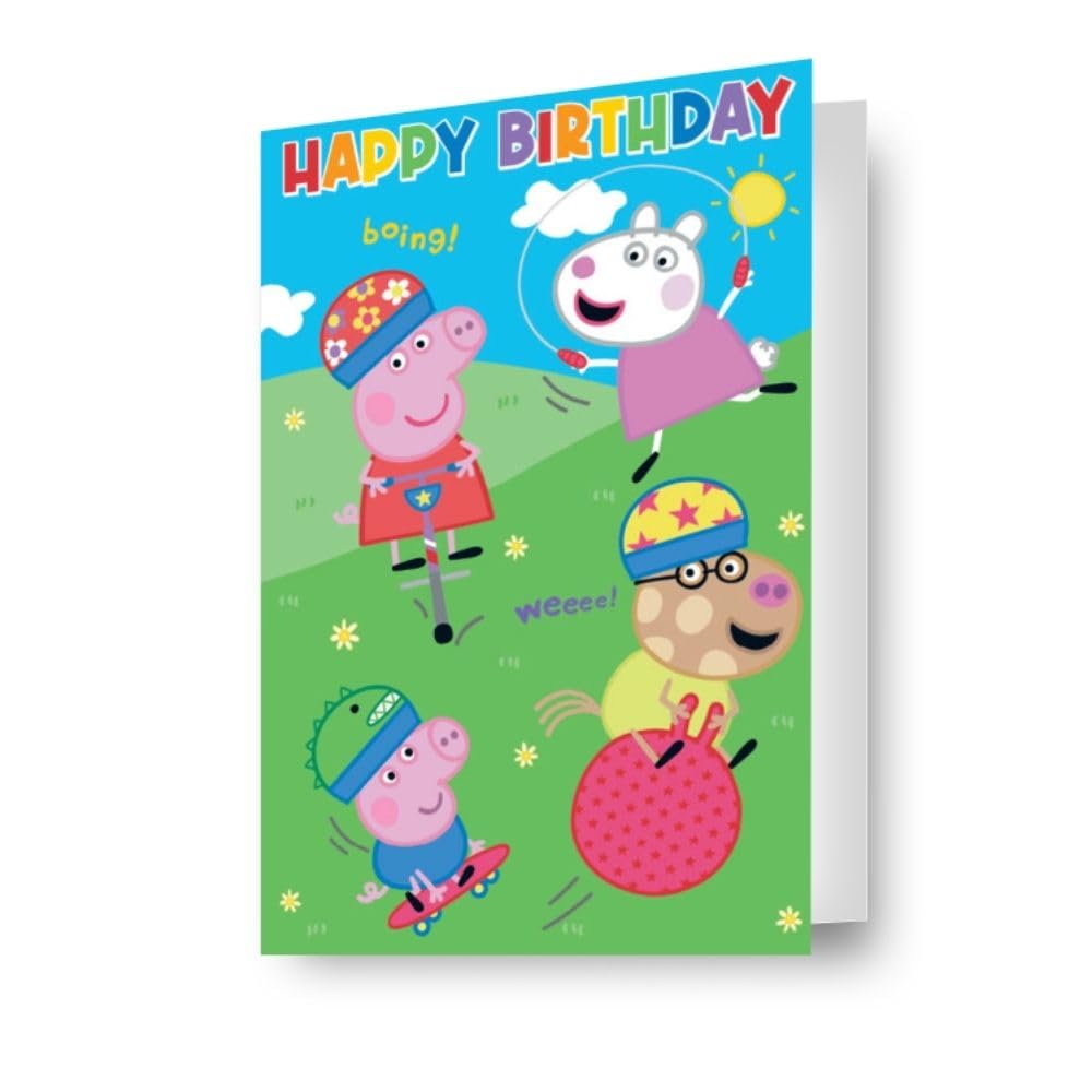 Peppa Pig Birthday Card 3D-Effect Lenticular A Fantastic Card For All Occasion