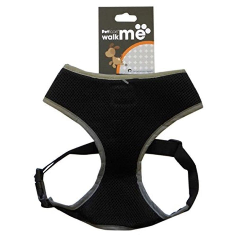 Petface Comfort Adjustable Dog Harness with Reflective Strips for Walking Secure Clip Fastening, Easy Control, X-Small