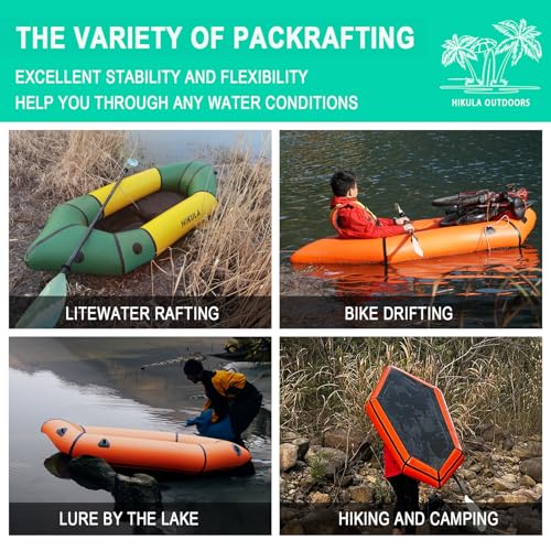 Inflatable Lightweight TPU PackRaft Eco-Friendly White Water Rafting Micro Inflatable Kayak Whitewater Kayak, Kayak Float - Thumbnail 5