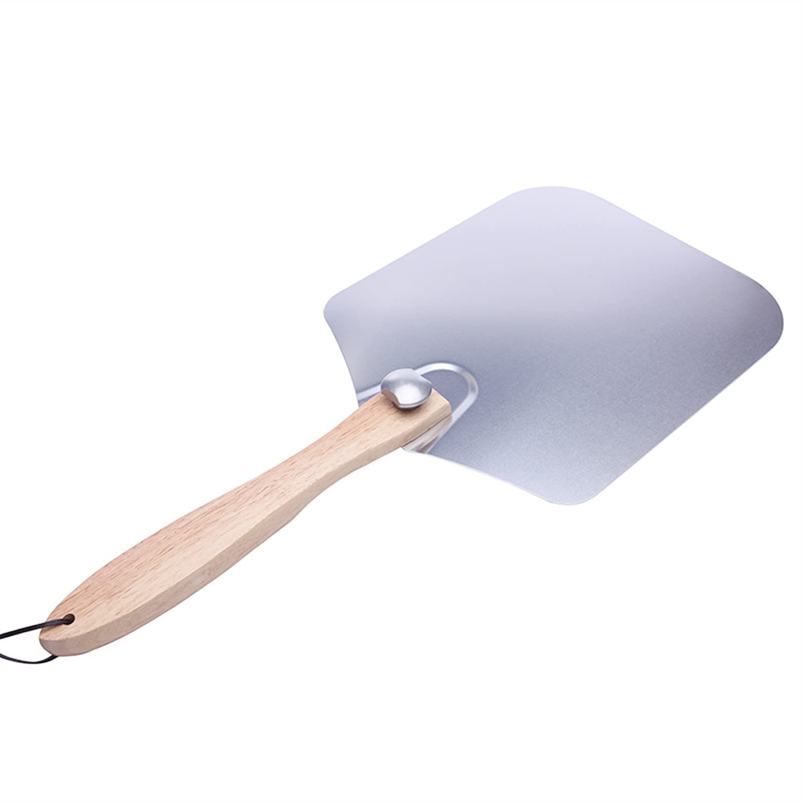 Pala para Pizza Herramientas de repostería Accesorios Pizza Peel Redondo Acero Inoxidable Antiadherente Pizza Paleta Espátula con Mango de Madera de Roble (Color : KT079) (Kt280)