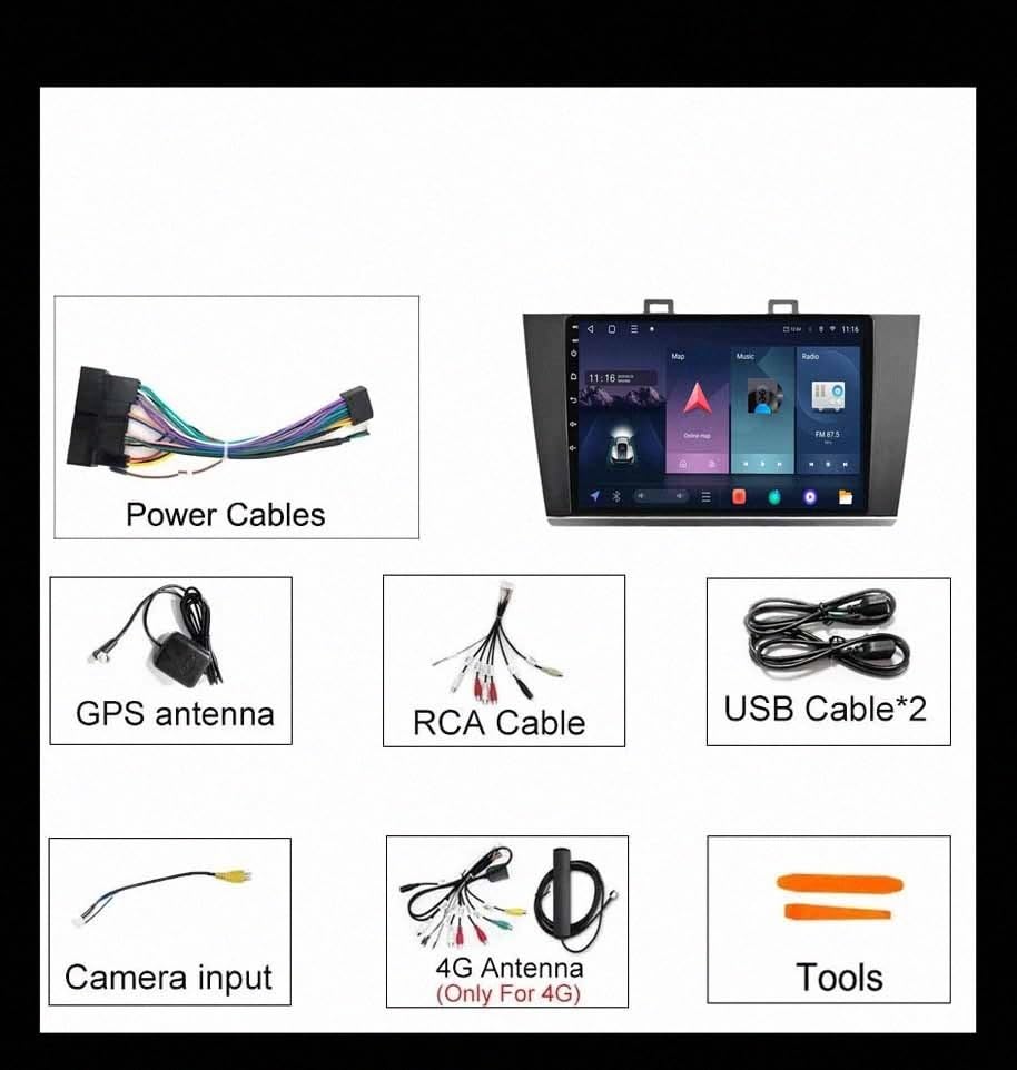 GPS Camping Car Subaru Outback Legacy Autoradio Android