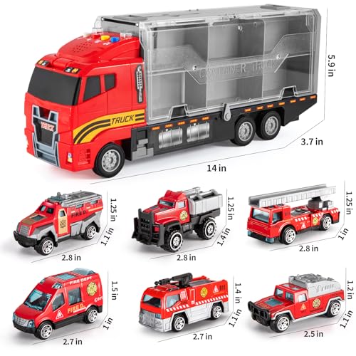 image for TEMI Toddler Toys for 3 4 5 6 Years Old Boys, Die-cast, Alloy Metal Em