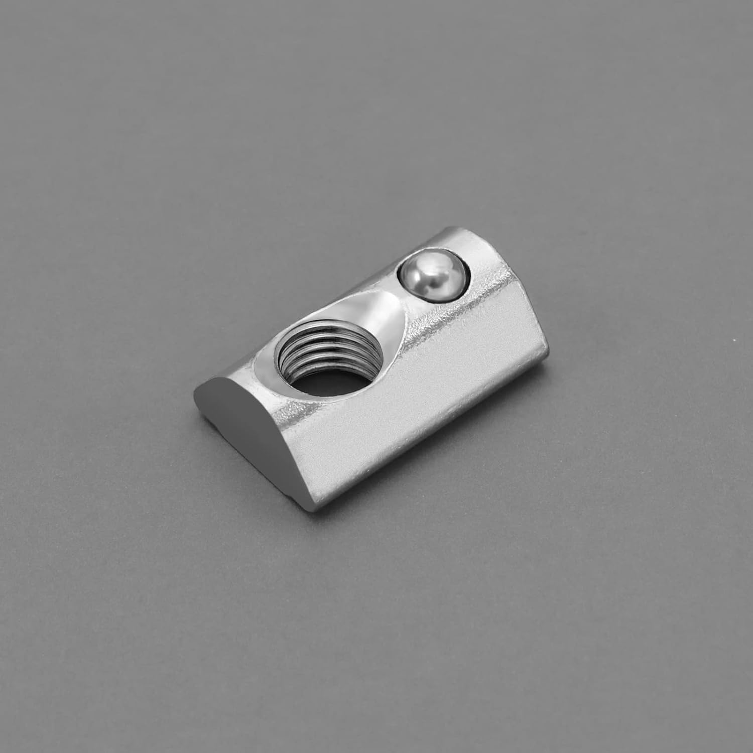 SING F LTD 100PCS 3030 Series M6 T Slot Nuts Roll-in Spring Ball Loaded Elastic Nuts Carbon Steel for T-Slot 3030 Series Aluminum Profile 3D Printers CNC Milling Machines