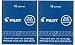 Pilot Namiki IC100 Fountain Pen Ink Cartridge, Blue/Black, 12 Cartridges per Pack (Pack os 2)