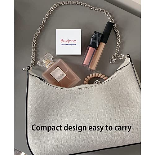 Beejong Oil Absorbing Sheets For Face – 50Pcs Oil Blotting Sheets Anti-Shine Oil Absorbing Paper – Compact And Lightweight Case With Mirror 2.44" X 2.48" (Compact Case + 50Pcs Oil Sheets) #TOP5