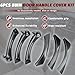 Qagea Carbon Fiber Interior Door Handle, 6Pcs Inner Door Pull Handles Fits for 2004-2011 BMW 3 Series E90/E91/E92/E93 318i 320i 323i 325i 328i 330i 335i