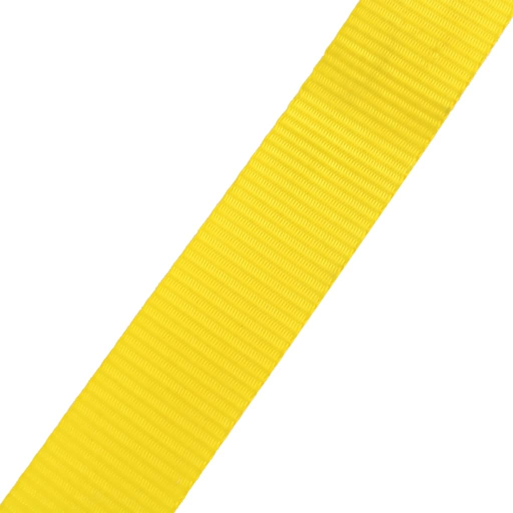 Slackline m x żółty, do treningu równowagi, koordynacji, stabilności, idealny do domu, parku, fitnessu, gimnastyki, rehabilitacji, treningu na świeżym powietrzu i w biurze