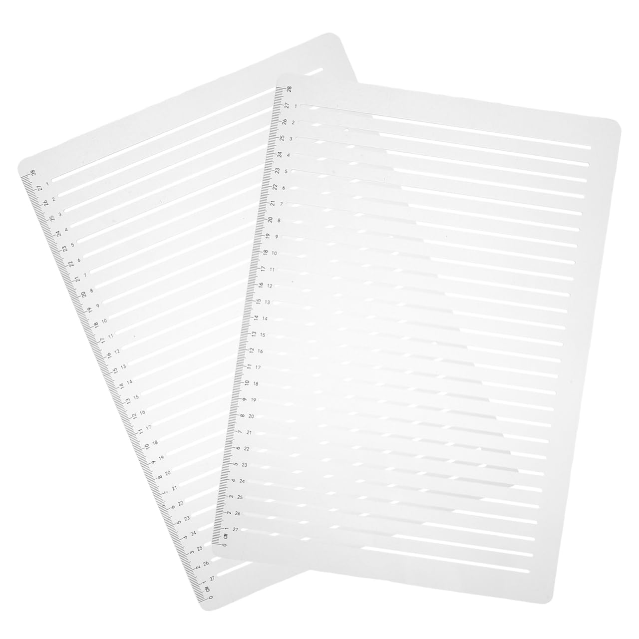 OSALADI Lot De 2 Pochoirs À Lignes Droites 11.73X8.07In Règle De Dessin Parallèle Avec Espacement 1Cm Guide D'Écriture Pour Calligraphie Et Lettrage Précis