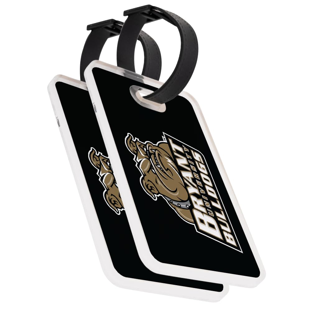 Desert Cactus Bryant University Luggage Tag Official BU Bulldogs 2 Pack Travel ID Label for Suitcases Bags and