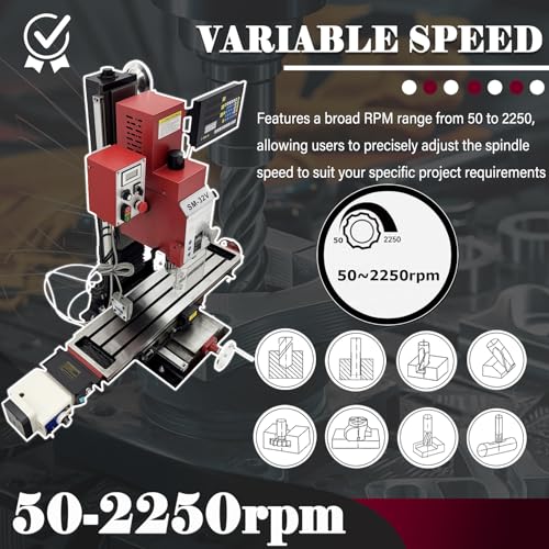 EQCOTWEA 2HP Brushless Mill Drill