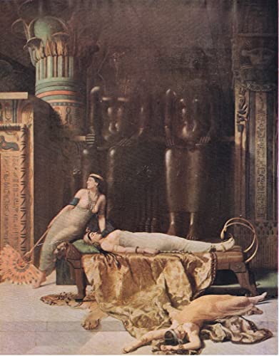 Affiche toile Mort de Cléopâtre John Collier 60x90cm pour art portrait mural