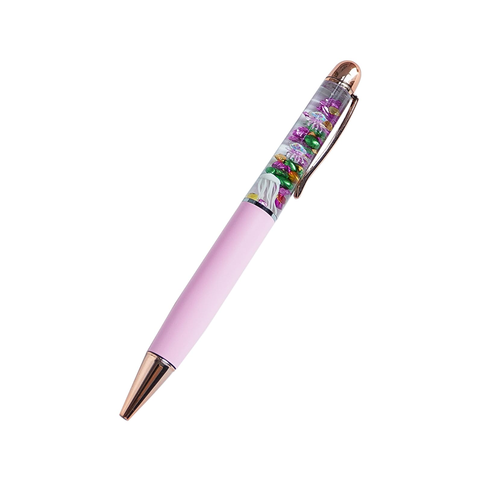 Sikyby Jellyfish Fun Pens Cute Floater Floating Liquid Writing Journaling Office Pen Unique Present Gifts(Pink) — image 1