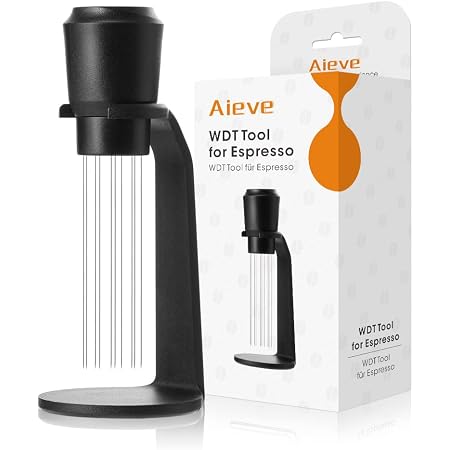 WDT Tool Ago Per Agatore Per Caffè Espresso Con 8 Aghi, Supporto