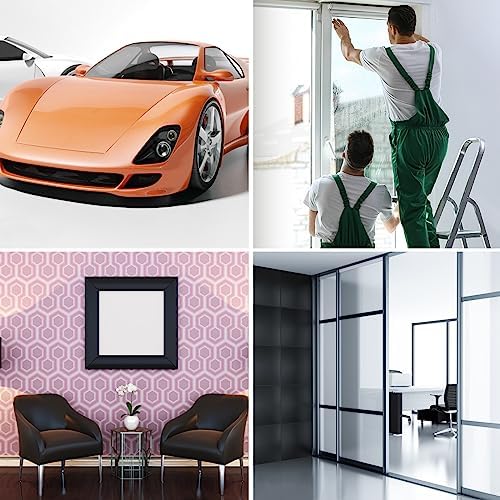 Zocipro Zestaw do przyciemniania szyb samochodowych, 8 szt. narzędzi instalacyjnych do folii okiennej, zestaw narzędzi do owijania winylu, zestaw narzędzi do owijania, zestaw narzędzi do wygładzania