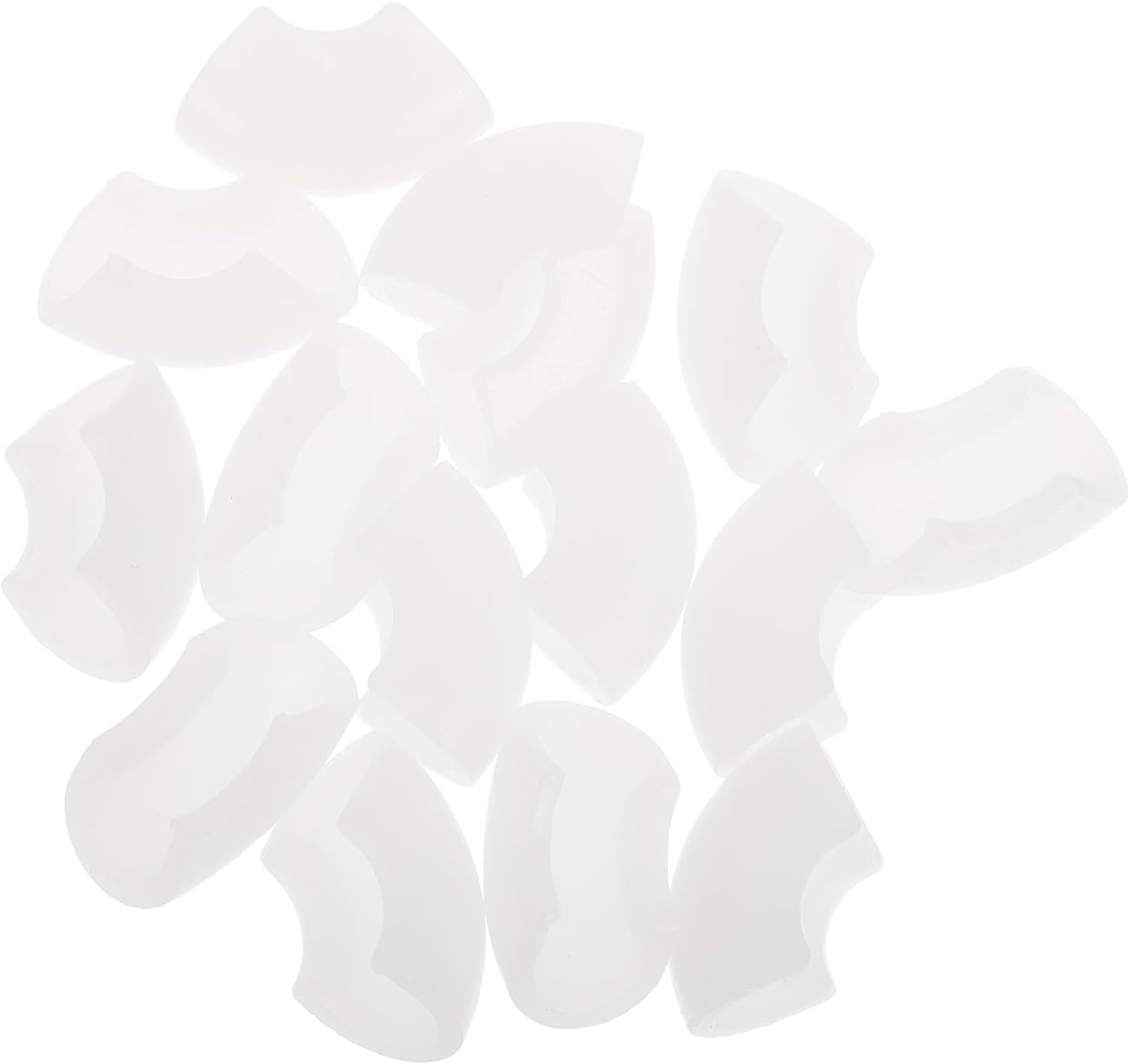 Generic 30pcs Chair Leg Mats Furniture Feet Protectors Non-Slip Plastic Table Foot Pads White for Desk and Chair Leg Covers