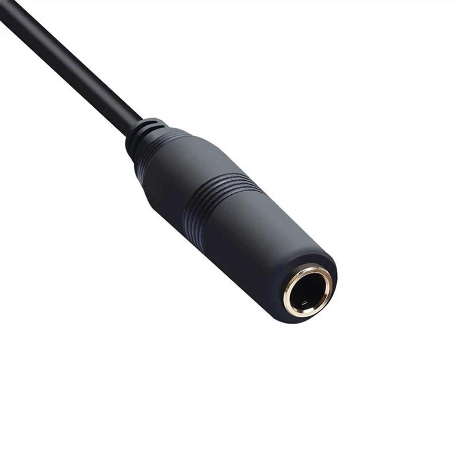 Cable De Audio De Guitarra Varón de ángulo recto de 90 grados 6.35m m al cable de de extensión hembra 1/4" cable estéreo de Jack mono (Color : 3/4, Size : 300cm)