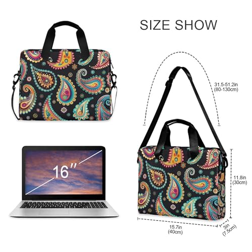 Funda Maletín para Portátil ALAZA Colorful Paisley miniatura 4