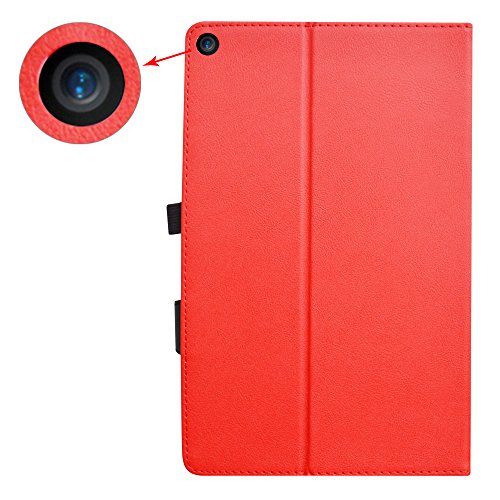 Mama Mouth For Amazon Fire Hd 10 Keyboard Case,Slim Stand Pu Leather Cover With Romovable Keyboard For Amazon Fire Hd 10 (5Th /7Th /9Th Generation) 10.1" Tablet,Red #TOP4