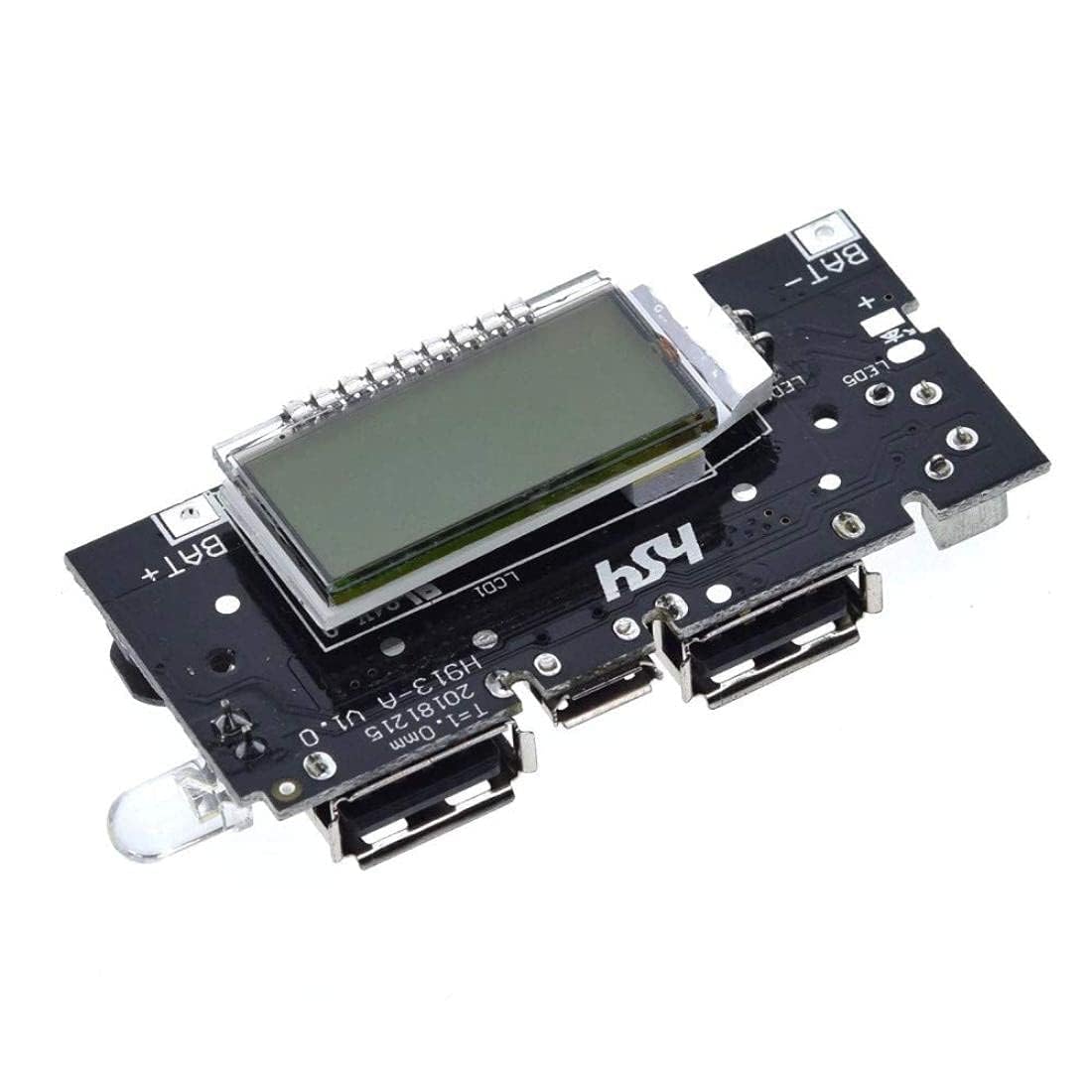 -E Idea Robotics- USB Output 5v 2.1a 1a Power Bank Charging Module with Digital LCD Display Indicator Pack of 1pcs-image-22