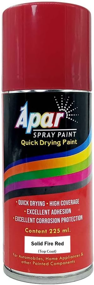 Automotive Spray Paint Solid Fire Red (RC Colour Name) Compatible for Maruti Cars -225 ml (Pack of 1-Pcs)