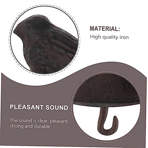 jojofuny 1 Unidade Campainha Decoração Ao Ar Livre De Metal Sino De Jardim Sino De Jantar Carrilhão