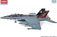 Vista 3 de Academy 1/72 US Navy F/A-18F VFA-154 Black Knights Modelo de plástico 12577