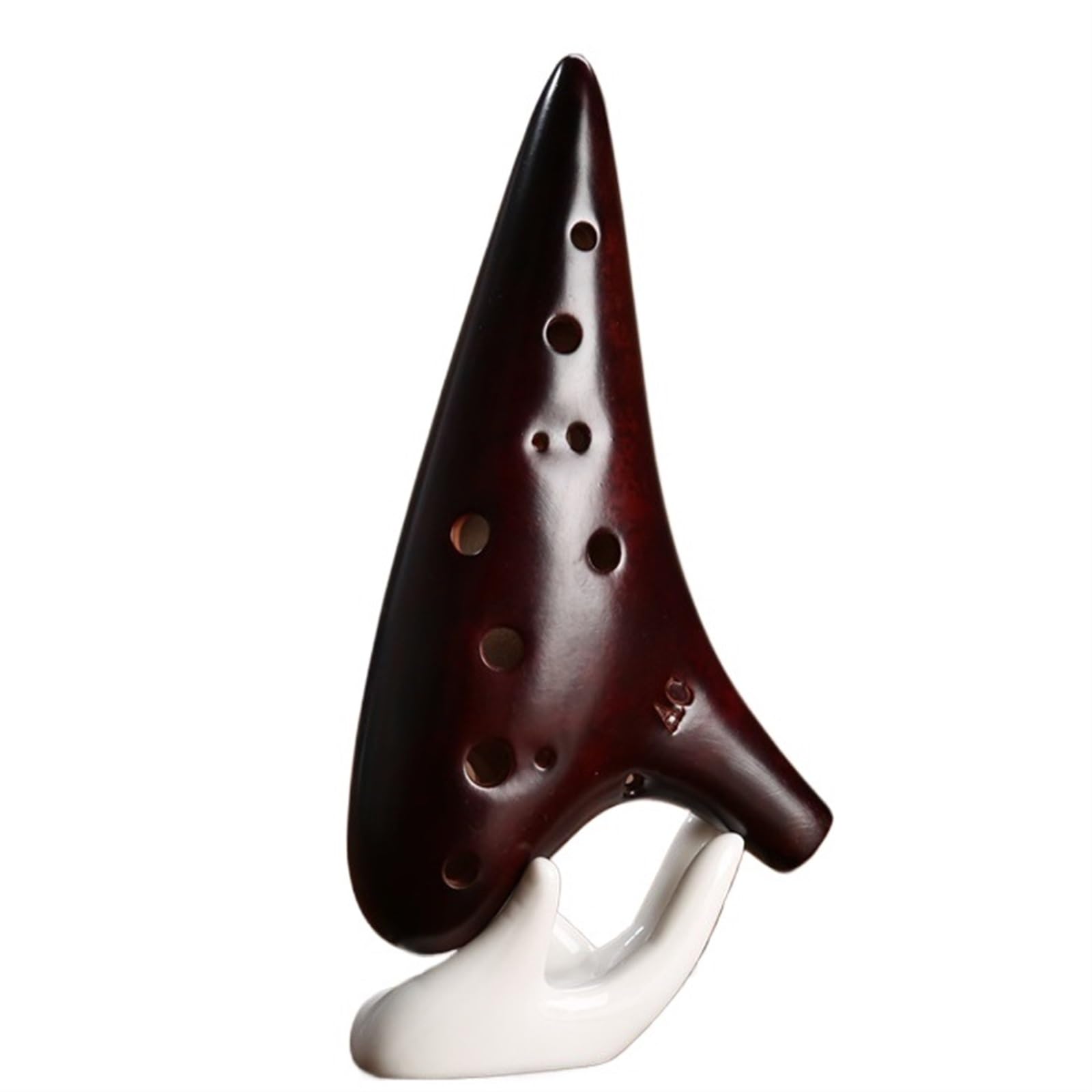 Ocarina principianti Ocarina 12 Fori Alto C Accordatura AC Affumicata Ceramica Produzione Professionale Accordatura AC(Fumigation)