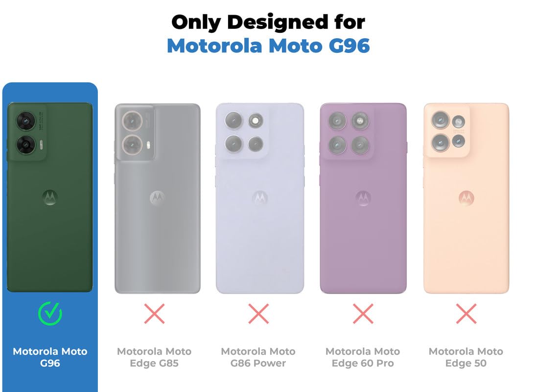 Mr. Case Transparent Back Case for Motorola Moto G96 5G | Silicone Frame Back Cover | Shockproof Hard Back with Black Border | Scratch & Drop Protection | Stylish & Durable Design- Black