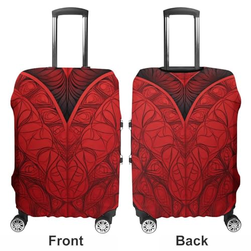 Travel Luggage Cover Elastic Suitcase Cover Heart Shaped Pattern Luggage Covers Luggages Protector Covers for Travel Anti-Scratch Luggages Decorative Cover for Adult S3