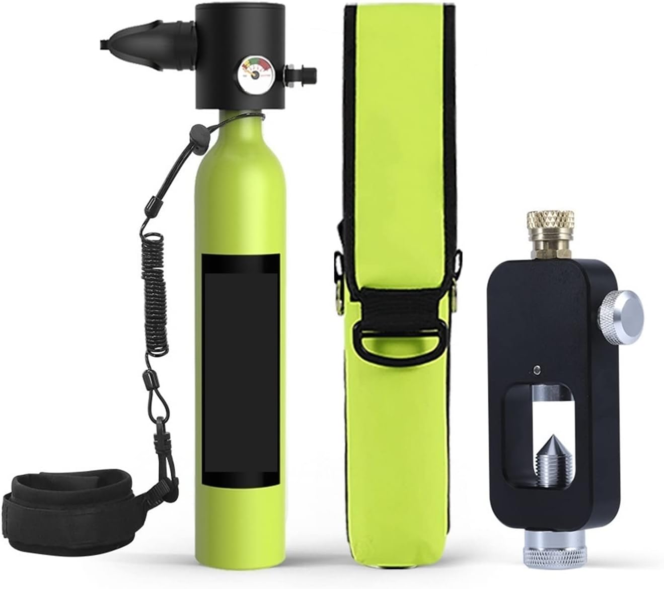 Scuba Tank Kit, Swimming Free Diving 0.5L Constant Pressure Outlet Emergency Escape Diving Respirator Set for Underwater Work/Underwater Recreation