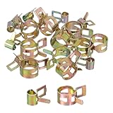 QUARKZMAN ID 5mm 12mm 3/16 Zoll 1/2 Zoll Kraftstoffleitungsschlauchklemmen, Rohr Feder Schlauchklemme, Niederdruck Luftklemme, Wasserrohr Luftschlauch Befestigung Packung mit 20