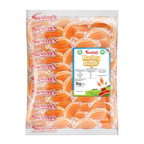 Swizzels Barley Sugar Fruit Flavoured Boiled Vegan Sweets, Individually Wrapped Sweets - 3kg Bulk Bag