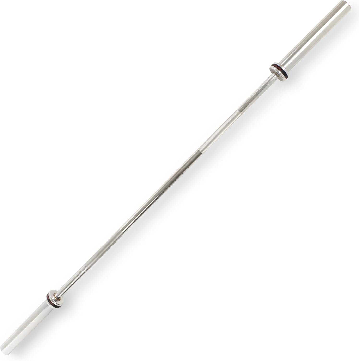 Sunny Health & Fitness Olympic Barbell – 2" Sleeves, Bearing and Bushing Rotation, Chrome Finish, Optional 60", 72" w/500LB or 79" w/700LB Capacity