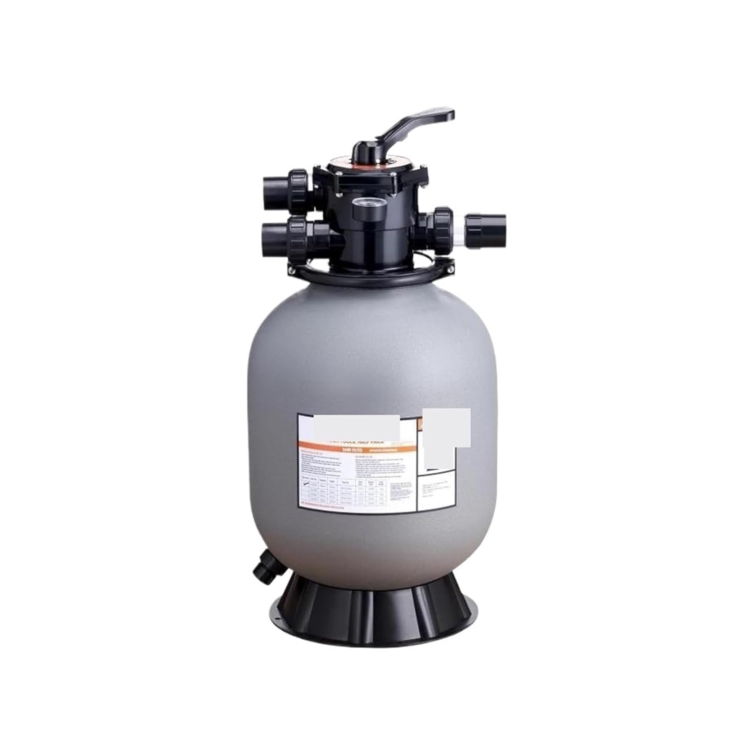 16/19/22/24 Inch Sand Filter 7-Way Multi-Port Valve&High Flow Rate Above Inground Swimming Pool Sand System Gray(16inch 35GPM)(19inch 45GPM)