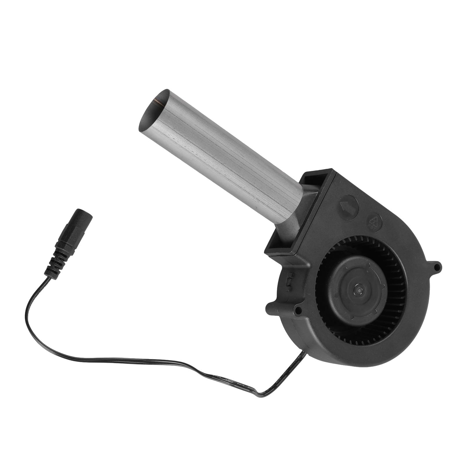 Pffiocix Multifunctional 9733 Blower Fan With 12V Stainless Steel Tube, Perfect For Bbq Stoves And Cooling Applications, Stainless Steel Duct