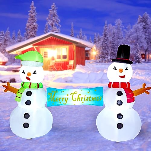 GAOMON Christmas Outdoor Decorations,Inflatable Christmas Yard Decorations,Blow Up for Outdoor, Gift for Family