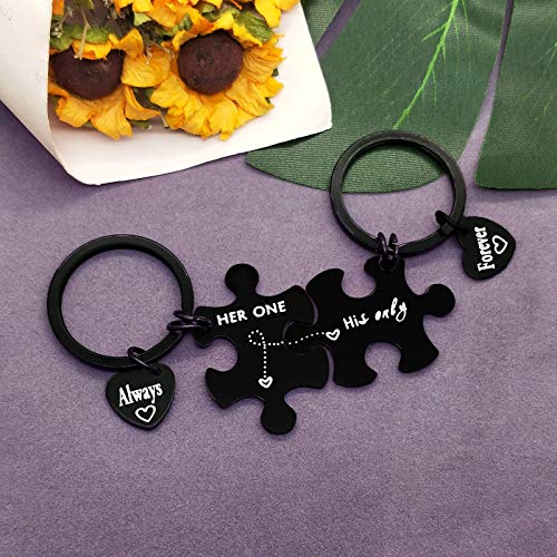 Vadaka Boyfriend Girlfriend Gift Keychain Couples Jewelry Couple Keychain Funny Couple Keyring For Him And Her Anniversary Valentine's Day Birthday Gifts For Husband Wife, His And Her Gifts #TOP3