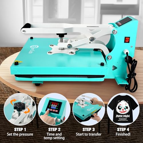 Colorsub CS-15X15 HEAT PRESS-TEAL Heat Press Machine For T-Shirt 15X15 thumb #5