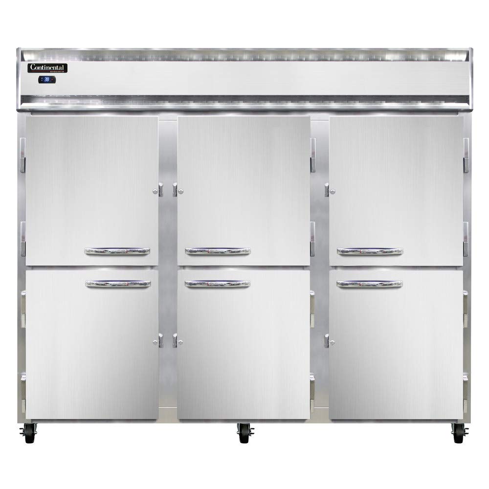 3RES-SA-HD Extra-Wide Three Section Reach In Refrigerator by Continental Refrigerator – Commercial Grade