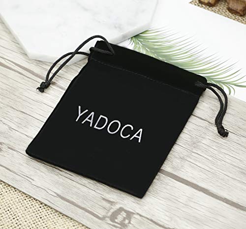 YADOCA Set di Gemelli Fermacravatta Fermasoldi per...