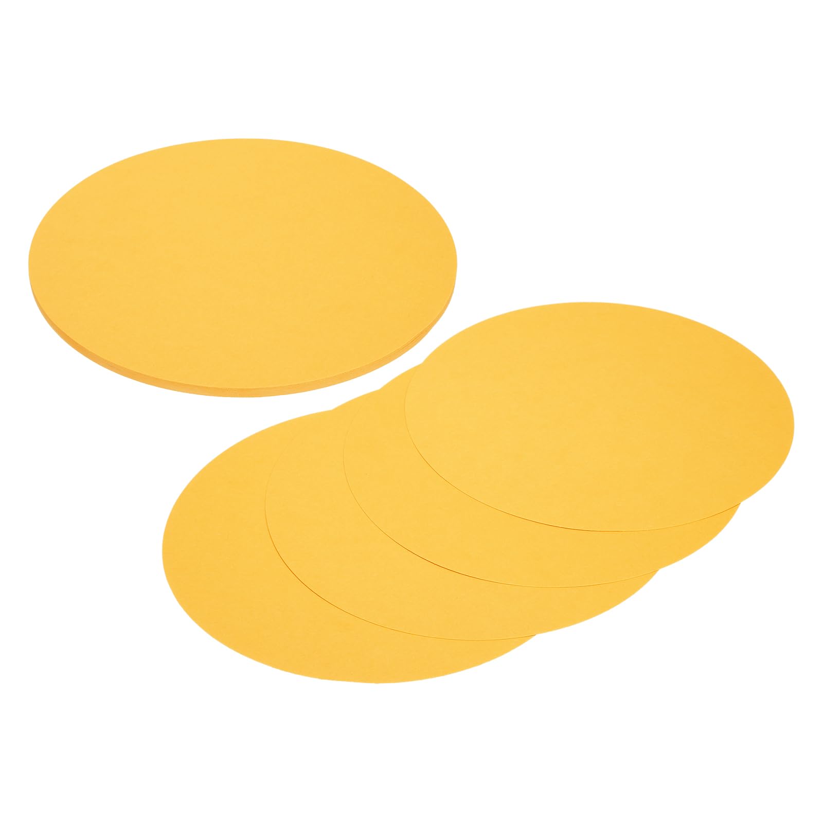 sourcing map 24 Pcs Circle Card Stock, 9.8 Inch Round Cutouts Paper Thick Cardboard Circles for Crafts Paint Supply DIY Projects Bulletin Board Decor, Yellow