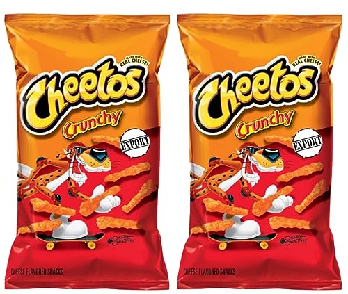 American Crunchy 8oz Cheese Flavour - 2 x 226g - US Import Corn Chips