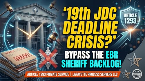 Bypassing the 19th JDC Backlog: Article 1293 Tactical Service in Baton Rouge