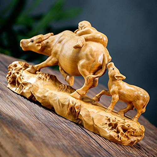 Sculpture vache bois pour dynamiser votre décoration intérieure terne