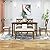 Lostcat Dining Table Set for 6, Wood Rectangular Dining Table and 4 Fabric Chairs & Bench, 6-Piece Kitchen Table Set for Dining Room and Living Room, Natural Cherry