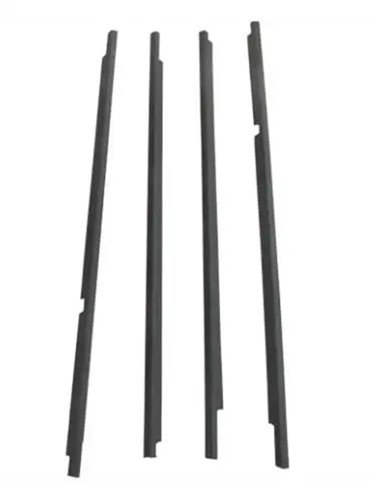 Noheeu Black For Civic 1991-1995 Eg9 Glass Window 72950-Sr4-003 4 Pieces 5 Door Outside Or Chrome Moulding Weatherstrip(Black)